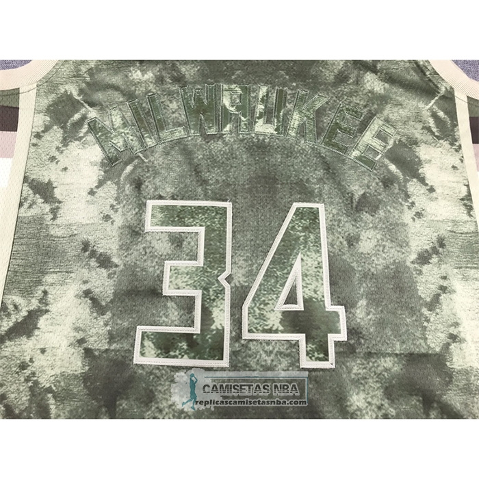 Camiseta Milwaukee Bucks Giannis Antetokounmpo NO 34 Select Series 2023 Marron